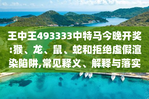 王中王493333中特馬今晚開獎:猴、龍、鼠、蛇和拒絕虛假渲染陷阱,常見釋義、解釋與落實
